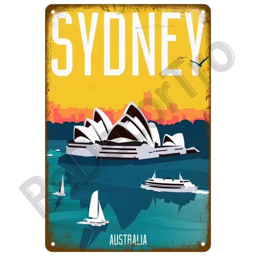 1PC Transform Your Space This Summer: 1PC Exquisite Vintage Metal Plaque, Perfect for Coastal Decor In Homes, Beach Bars & More