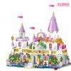 QL1106 Замок принцессы, серия для девочек, детские интеллектуальные сборные строительные блоки, игрушки