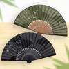 Fan Fan Set with Kaibara [Osaka Choseido] Fan, Men's, Fashionable, Business, Bag, Holder, Handkerchief, (Khaki)