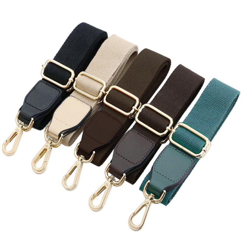 Однотонная холщовая сумка на ремне через плечо, сумка-мессенджер, сменный длинный ремень на плечо, аксессуары для женской сумки