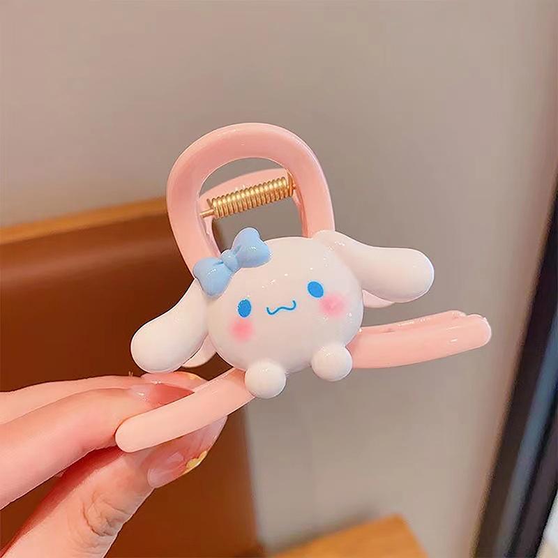 Кавайная заколка-акула Sanrio, милые Куроми, Моя Мелоди, Синнаморолл, аниме, зажимы для волос, аксессуары для волос, головные уборы для детей, подарок для девочек