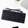 Проводная USB-клавиатура, 78 клавиш, мини-профессиональная, идеальные подарки, подключи и играй, бесшумное нажатие клавиш, удобная