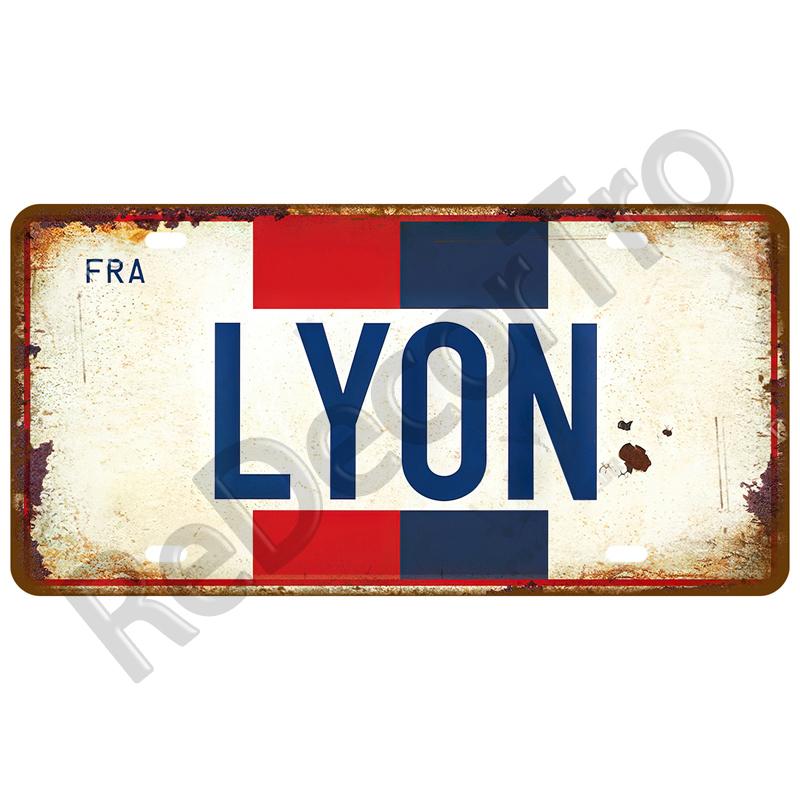 Famous City Art Plate Poster Metal Sign Vintage Home Decor Retro Metal Tin Signs Pub Club Bar Car Garage Wall Art Home Decor