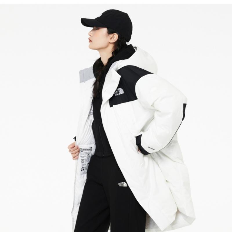 North Face Reverse Season Длинный стеганый универсальный воздушный теплый пуховик Nc2dn50d