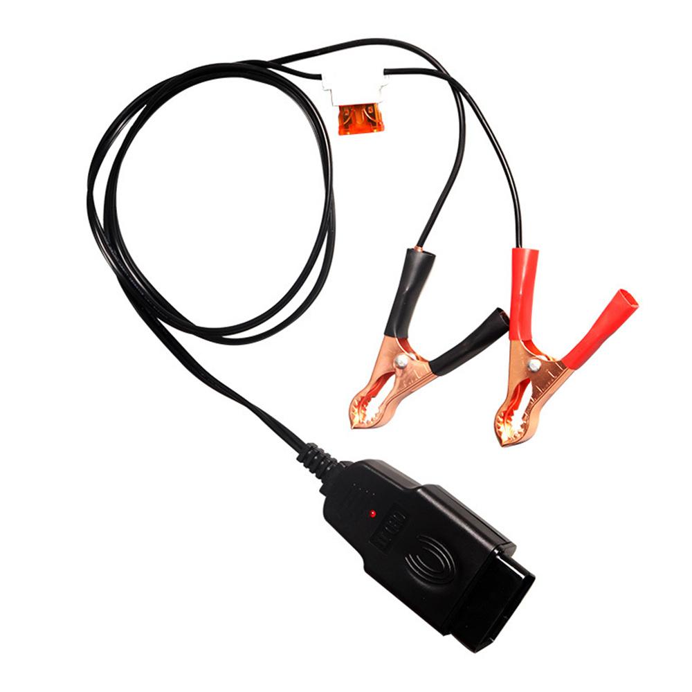 Extended Cable Clip Car Computer ECU Memory Saver OBD2 Battery Replacement Tool
