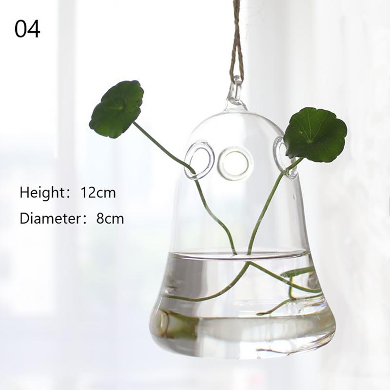 Home Planters Clear Glass Flower Plant Stand Hanging Vase Ball Terrarium Container For Garden And Home Decor
