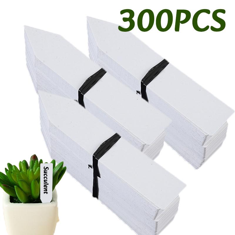 100-500 шт. Бирки-маркеры для растений, Идентификаторы растений, Горшки, Этикетки для идентификации растений, Многоразовые карточки-маркеры для классификации, Бирки-колышки для питомника и сада