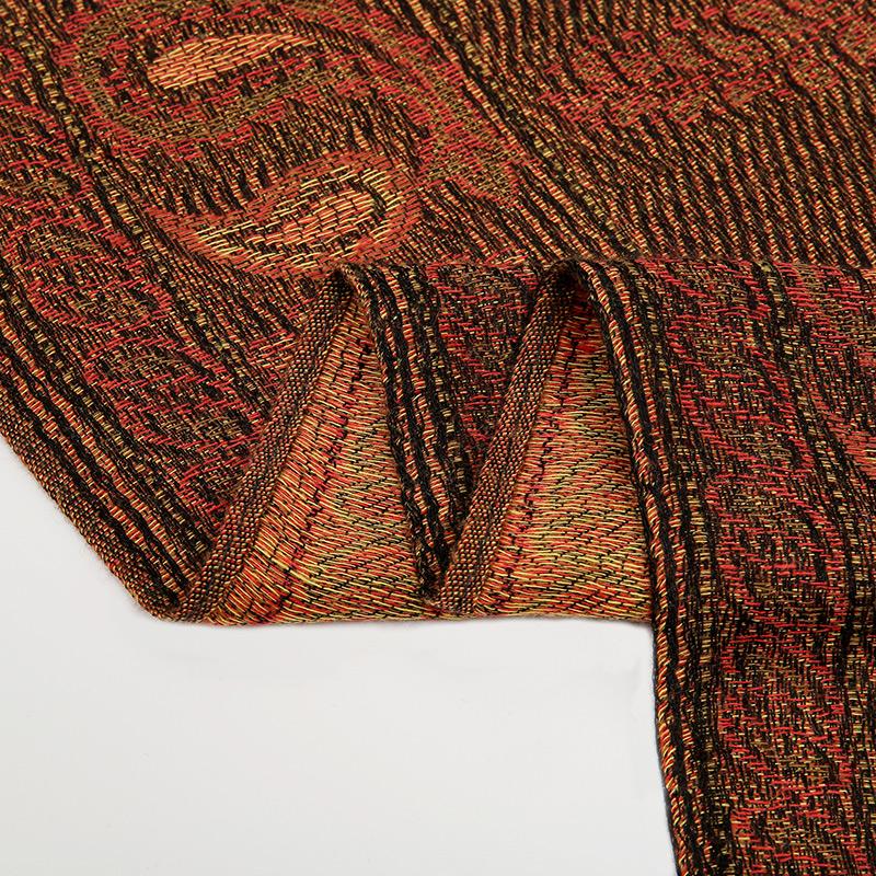 Зимний Теплый Толстый Этнический Стиль Жаккардовый Шарф Уличный Женский Хиджаб Дорожный Фуляр Кашемировая Кисточка Шаль Накидка Пашмина Мусульманский