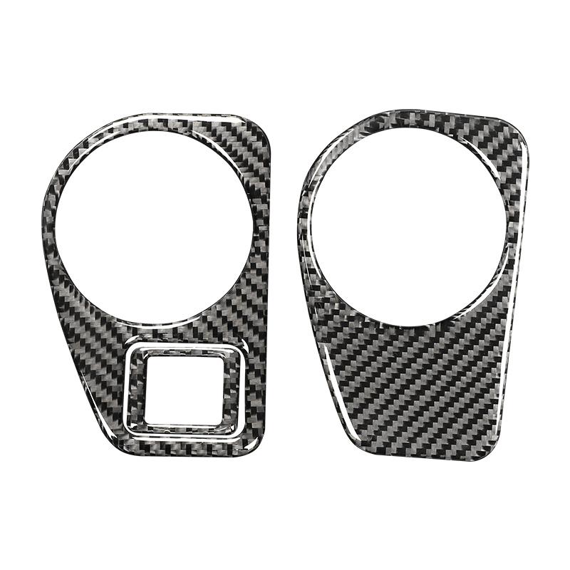 For Volkswagen Golf 7 Gti Mk7 2013- Carbon Fiber Auto Headlight Switch Decoration Frame Cover Trim Sticker Car Accessories