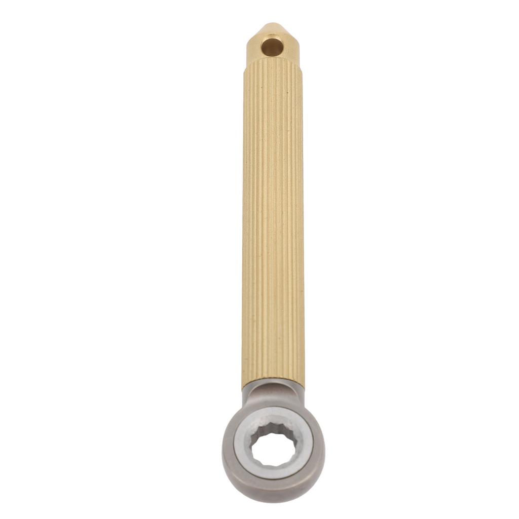 Right Angle Screwdriver Set Steel Slotted Crossed Keychain Screwdrivers Pocket EDC Tool with Brass