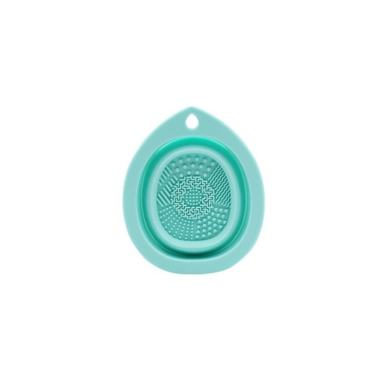 Soft Silicone Makeup Brush Cleaner Folding Powder Puff Cleaning Bowl Eyeshadow Brush Cleaning Pad Beauty Tools Portable Washing