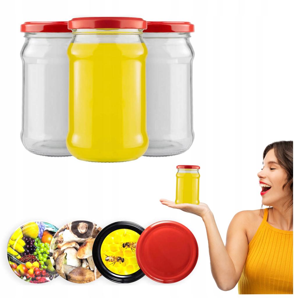 105x 315ml GLASS JAR FOR PRESERVATIONS JAM HONEY JAM WITH A CAP