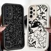 Мягкий чехол для Samsung Galaxy A23 A12 A34 A14 A26 A22 A36 A33 A16 A24 A13 A56 A32 Мультяшный персонаж Граффити