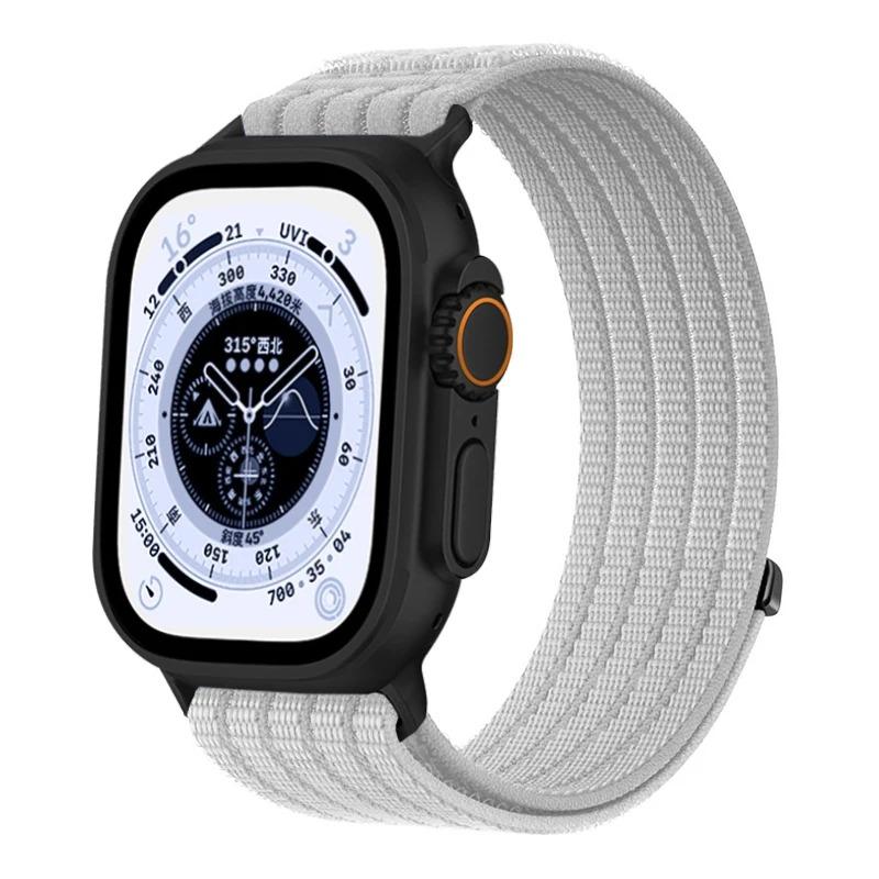 Плетеная нейлоновая ремешок для Apple Watch Band Ultra 3 2 49 мм 45 мм 42 мм Браслет Iwatch Серии 11 10 9 8 7 6 SE 5 4 38 46 41 мм 44 мм 40 мм