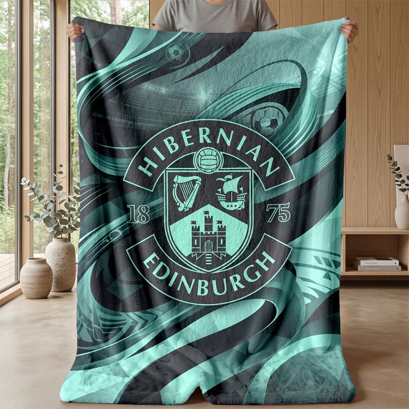 Мягкое фланелевое флисовое одеяло Hibernian FC Легкое Уютное Теплое Плед для Дивана Кровати Домашнего Декора