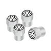 For VW 4Pcs Car Tire Valve caps Car Sticker for VW Volkswagen Passat Golf Polo Touran Accessories YHBE-V487 EM1