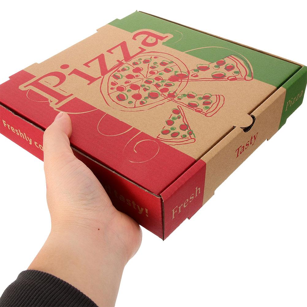 10 шт. Коробок для хранения пиццы 7-дюймовая складная бумажная коробка для пиццы для доставки Сохраните свой пирог свежим Удобное решение для хранения пиццы