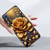 Мягкий чехол из ТПУ для Realme C67 C63 C55 C53 C25 C21 10 11 12 13 GT 2 3 5 Pro Plus 5G Ударопрочный чехол для телефона Золотой Розовый Сердце Любви
