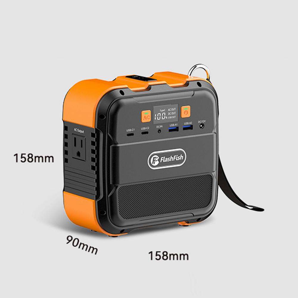 200~240V Portable Power Station 120W 98Wh Backup Lithium Battery DC AC Solar Generator Outdoors Camping Travel Hunting Blackout