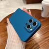 Liquid Silicone Shockproof Matte Case For iPhone 16E 16 Pro Max 15 Plus 14 Pro 13 12 11 Pure Color Slim Soft Anti-Fall Phone Cover