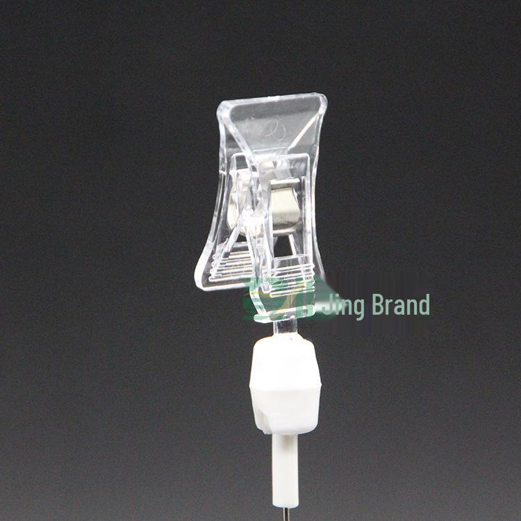 Рекламный клип для постеров POP с большим круглым воблером и двусторонним зажимом из стальной проволоки для выкладки в супермаркете