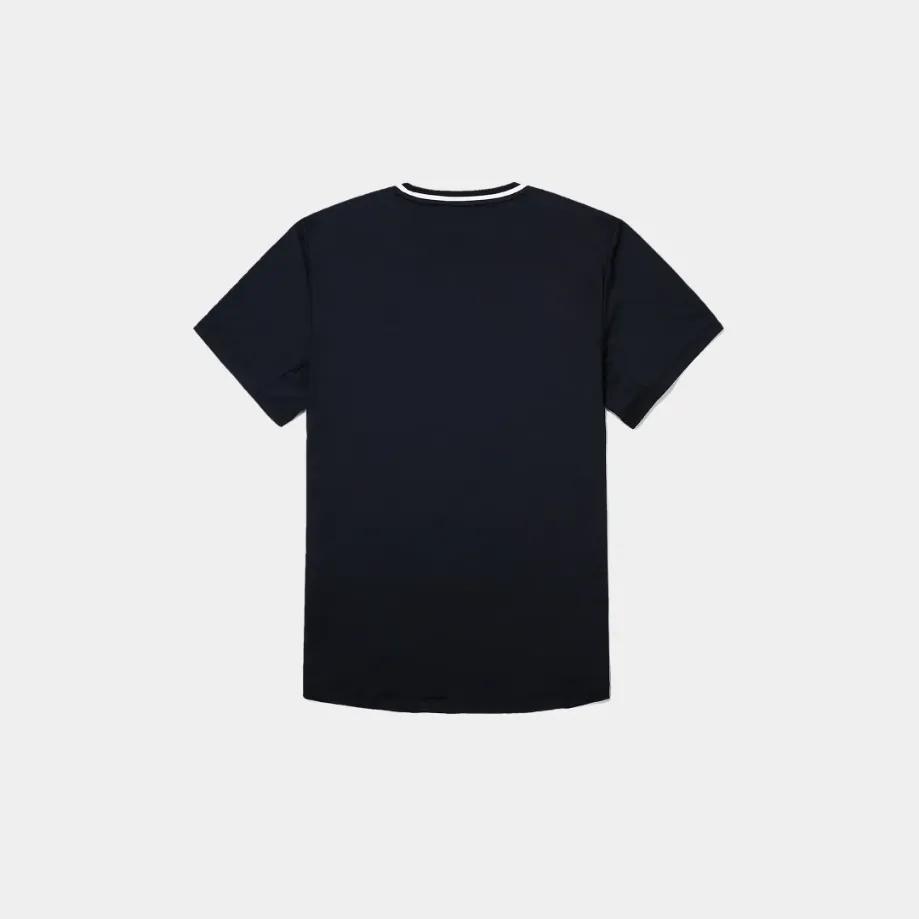 FILA T-Shirts Unisex Dark Blue Crew Neck Moderate Straight Fit (Unisex) T-Shirts FS2RSG2321X INA