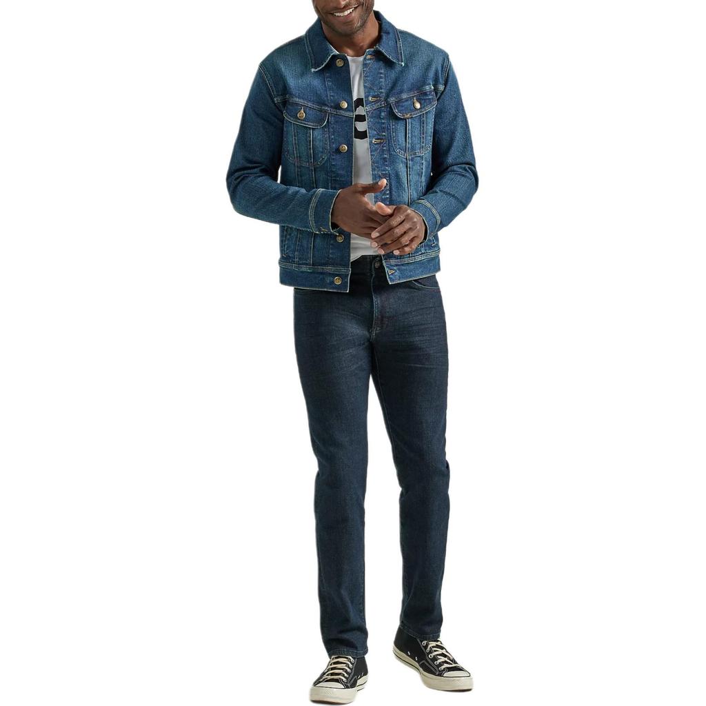 Lee Jeans Men's Dark Blue Moderate Straight Fit Pants LEE-2015475