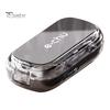 Precision Pill Cutter with Safety Guard Compact Portable Design Easy-Clean Detachable Storage Case Tablet Organizer