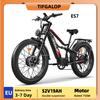 1500W Powerful Electric Bicycle Top Speed of 60km/h TIFGALOP ES7 26inch Fat Tire All Terrain  Motor Adult Electric Bike