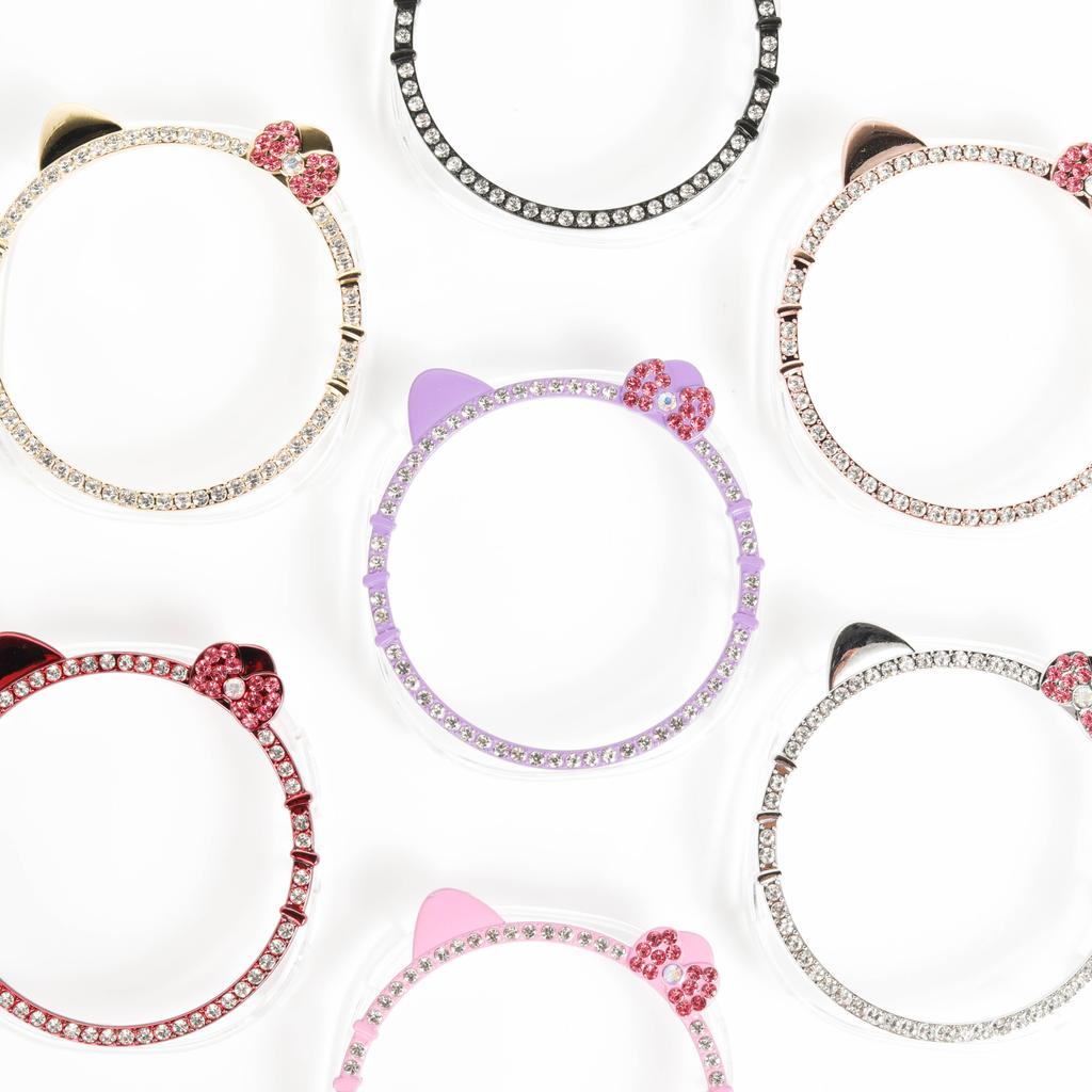 Чехол для Samsung Galaxy Watch 8 40 мм 44 мм Милый КОТЕНОК КИТТИ Алмазный Защитный Чехол Аксессуары для женщины Samsung watch8