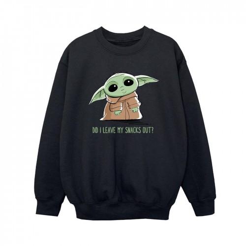 Star Wars Boys The Mandalorian Grogu Snacks Meme Sweatshirt