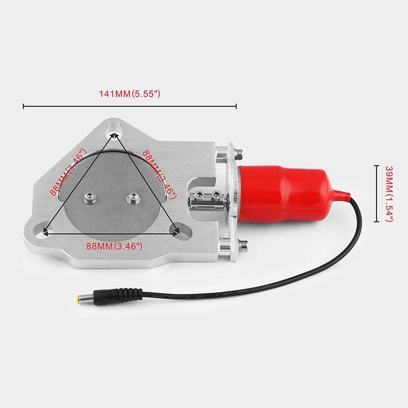 Электрический выхлопной клапан премиум-качества 2,5"/3" с мотором клапана с дистанционным управлением для универсальной установки