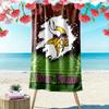 Name Custom Minnesota Vikings Logo Print Beach Towel, Large Soft Quick Dry Towel for Beach Camping Swimming