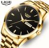 Лучший бренд LIGE, роскошные деловые мужские часы, спортивные модные кварцевые часы, водонепроницаемые часы с ночным светом