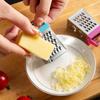 Mini Stainless Steel 4-Sided Cheese and Vegetable Grater - Kitchen Gadget & Lemon Zester