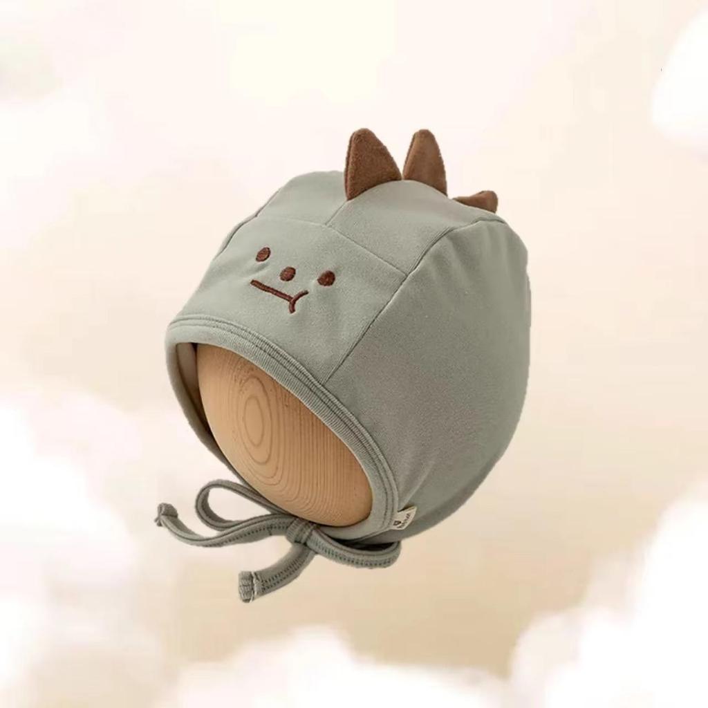 Милая мультяшная шапка для защиты ушей младенца, весенне-осенняя теплая шапка-бини для мальчика, девочки, уличная ветрозащитная шапка с ушками для младенца