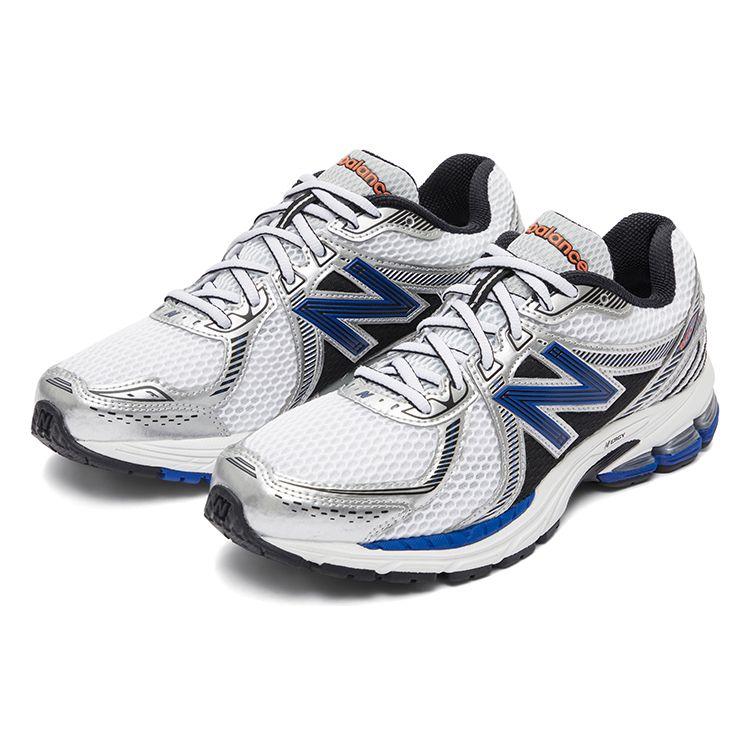 New Balance 860 V2 Унисекс Сине-белые Низкие Тренировочные Беговые Кроссовки ML860XB
