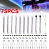 75 шт./компл. цветные светодиодные ленты аксессуары 10 мм аксессуары для световой ленты набор без пайки пряжки тип световой ленты комплект