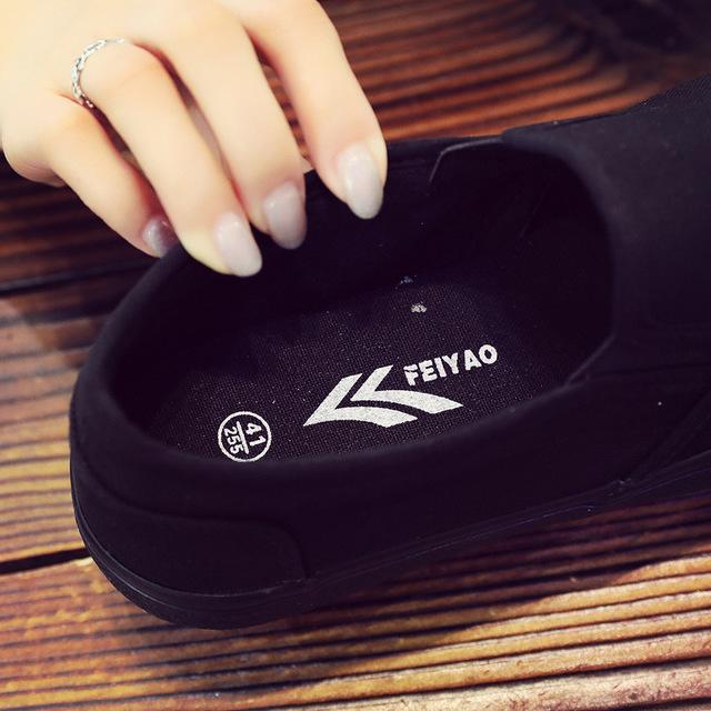 Полные черные женские парусиновые туфли кроссовки повседневные мокасины женская обувь взрослые туфли без застежек на плоской подошве осенние женские кроссовки Женские туфли