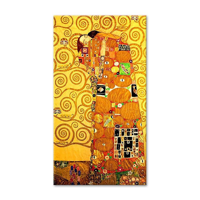 Gustav Klimt The Kiss Oil Paintings Posters and Prints Classical Wall Art Pictures for Living Room Bedroom Home Decoration