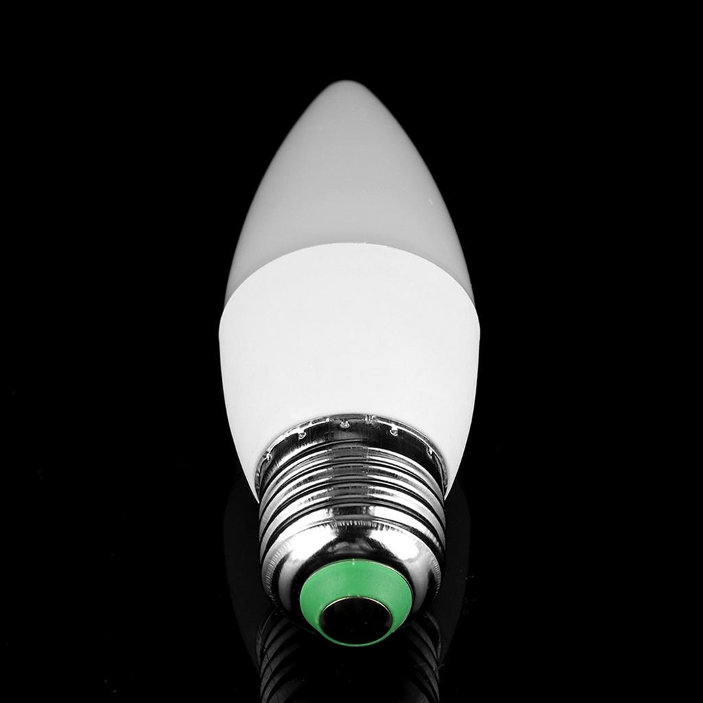 3 Вт многоцветная светодиодная лампочка-свеча, меняющая цвет, AC85-265V с дистанционным управлением(E27 RGB+Холодный белый)