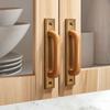 Bronze Colour Solid Wood Cabinet Handle Decorative Cabinet Pull Retro Pull Handle  Wardrobe