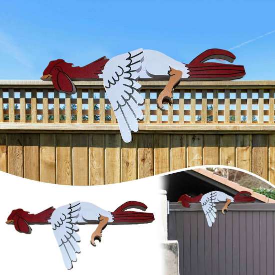 Украшение для куриного забора, статуя курицы на ферме, статуя животного из смолы для уличного использования, для домашнего садового забора, фермерского дворика