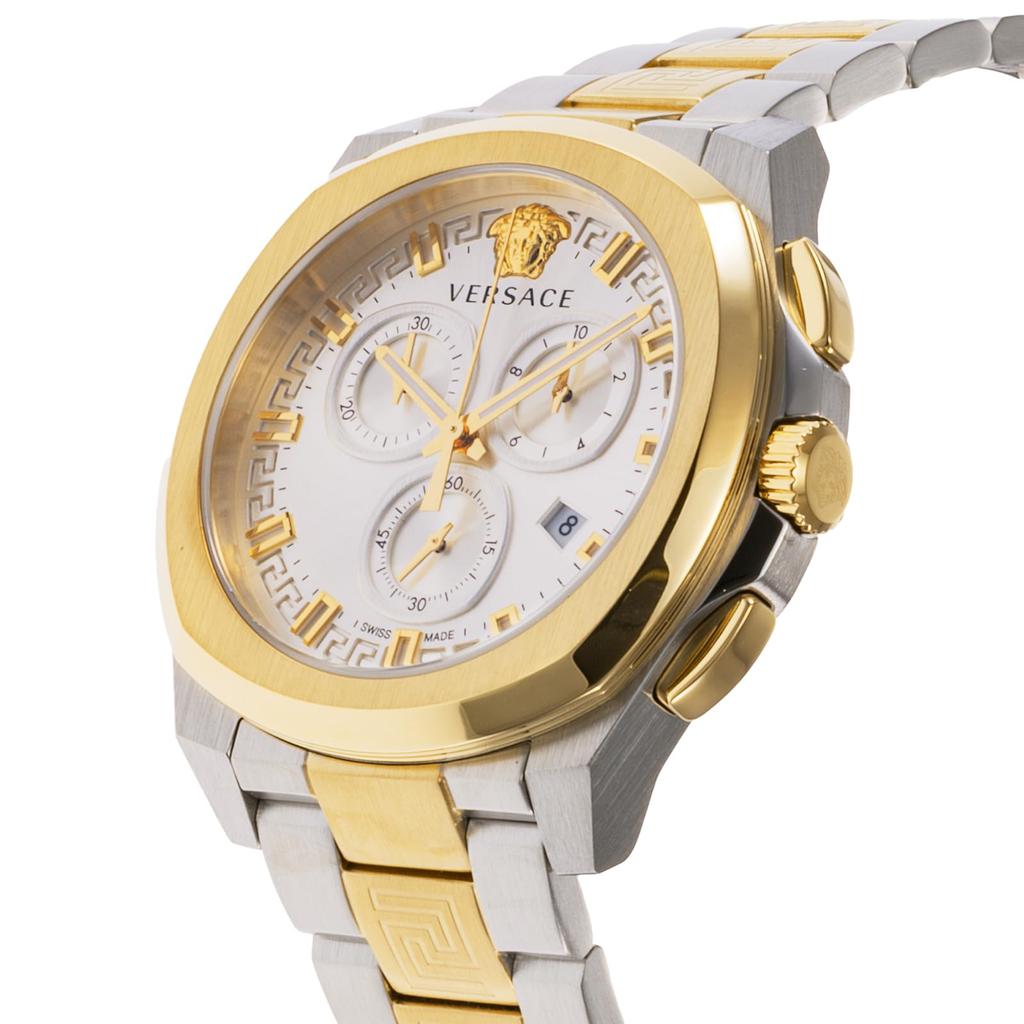Часы Geo Chrono Silver Dial Quartz Sapphire Glass 46mm VE7CA0823 Gold x Silver [Versace] Мужские [Товар]