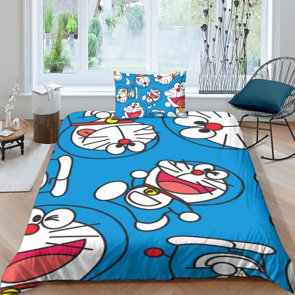 Изысканные 3D Обои с Мультяшным Котом D-Doraemon Принт Постельное Белье Пододеяльник Одеяло Кровать Молодежь Дети Девочки Мальчики Подарок