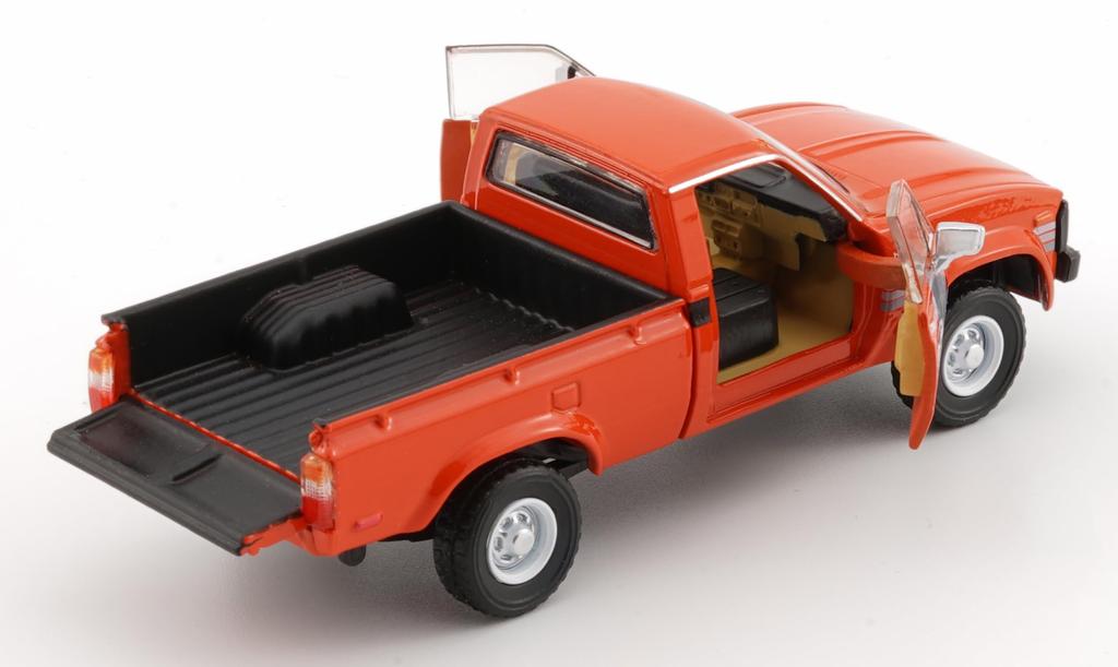 BM CREATIONS Scale Toyota Hilux N70 Orange RHD Finished Model 1/64 N60, 1980-1983
