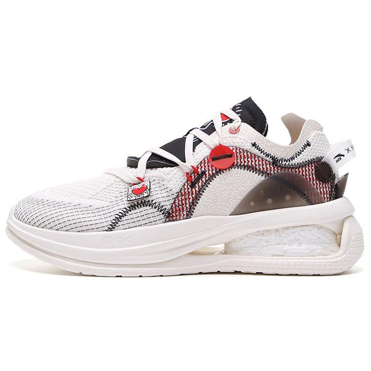 Anta Keith Haring X Seeed Zero Boundary Sports Running Shoes Men Running Shoes White Red 112138811-5