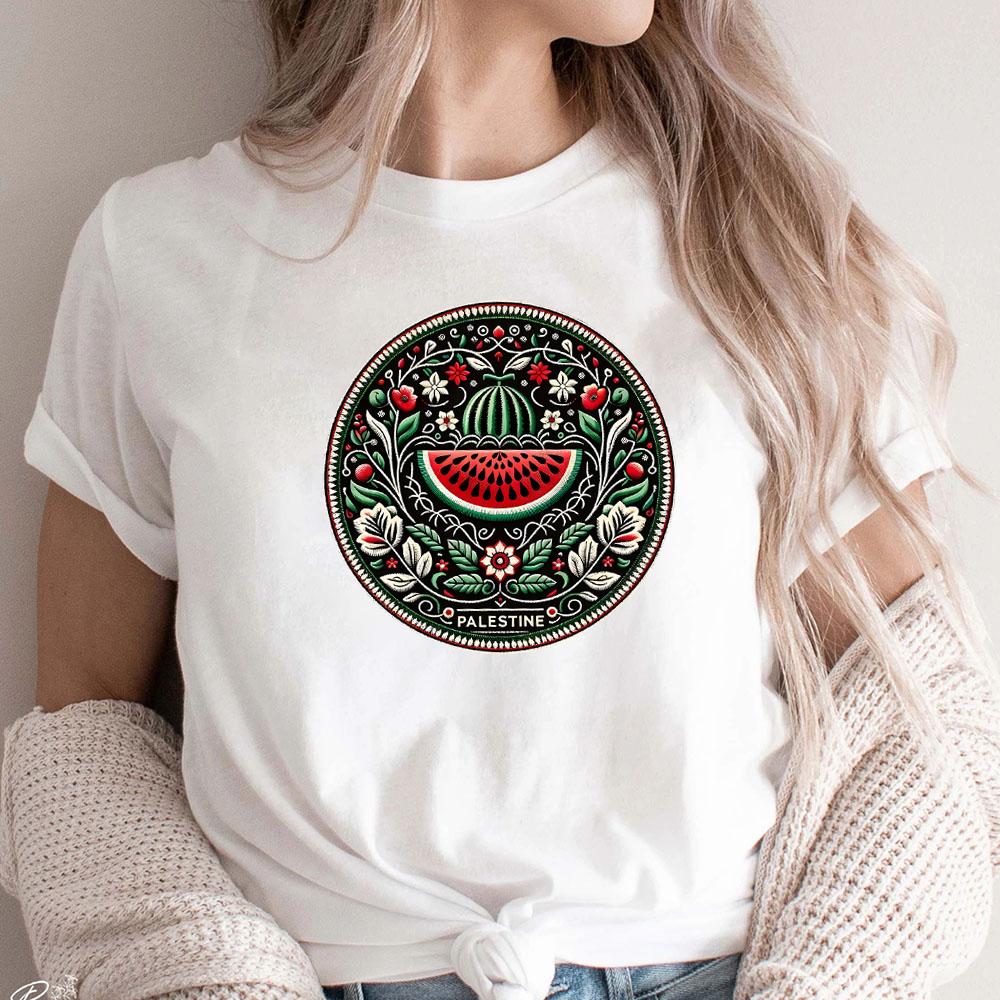 This Is Not A Watermelon T-shirts Funny Watermelon T-Shirt Love and Peace Graphic Tee Streetwear Tops Women Men Clothing