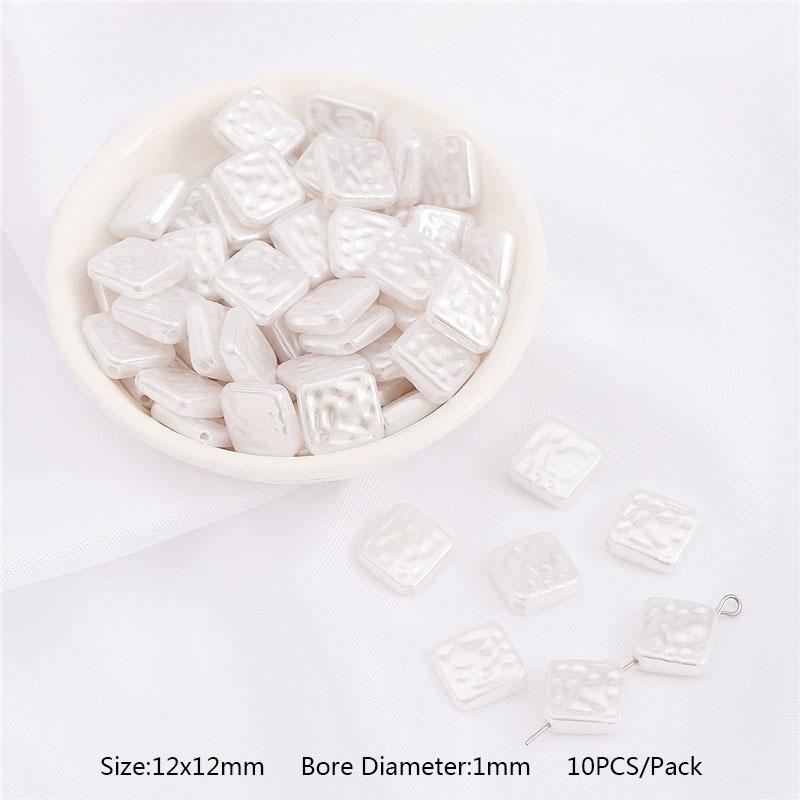 10/20 шт./упак., высококачественные бусины из АБС-пластика с искусственным жемчугом неправильной формы, свободные бусины для ожерелья, ювелирные аксессуары