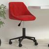 VidaXL Swivel Office Chair Office Seat Ergonomic Computer Chair Home Interior Adjustable Height Red 335490